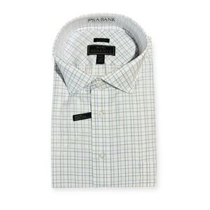 Jos. A. Bank Reserve Men’s Dress Shirt 20-36 Blue Windowpane Plaid NWT